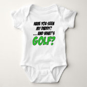 Zeen mijn papa Funny Golf Romper (Voorkant)