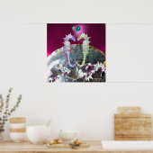 ZEENAALDEN VERLIEFDE , ROZE BLAUW MOER VAN PAREL POSTER (Keuken)