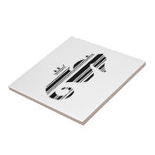 ZEENAARD BAR CODE Vis Barcode Patroon Ontwerp Tegeltje (Zijkant)