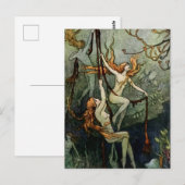 “Zeenimfen” door Warwick Goble Briefkaart (Voorkant / Achterkant)