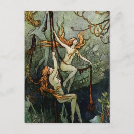 “Zeenimfen” door Warwick Goble Briefkaart
