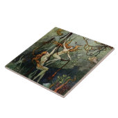 “Zeenimfen” door Warwick Goble Tegeltje (Zijkant)