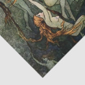 “Zeenimfen” door Warwick Goble Tissuepapier (Detail)