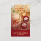 Zeenkamer, kaars + zwenkriemen visitekaartjes (Achterkant)