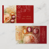 Zeenkamer, kaars + zwenkriemen visitekaartjes (Voorkant / Achterkant)