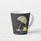 Zeeochtend koffiemok latte mok (Rechterhoek)
