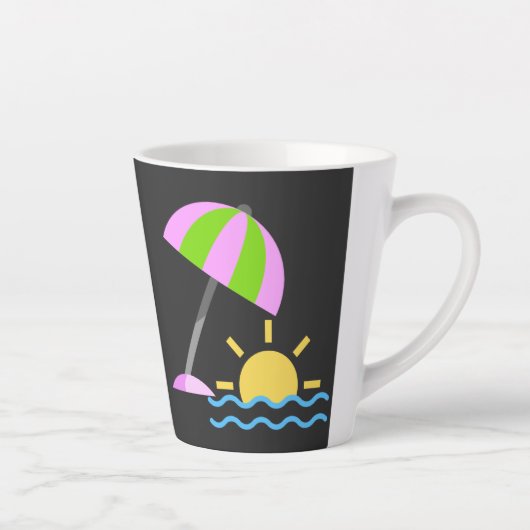 Zeeochtend koffiemok latte mok (Rechts)