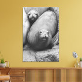 zeeolifanten canvas afdruk (Insitu (Woonkamer))