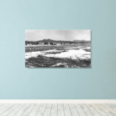 Zeeoor, oregon Beach Scene uit Water Photograp Canvas Afdruk (Insitu (Houten vloer))