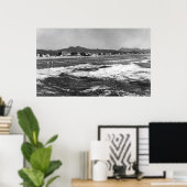 Zeeoor, oregon Beach Scene uit Water Photograp Poster (Thuiskantoor)