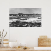 Zeeoor, oregon Beach Scene uit Water Photograp Poster (Keuken)