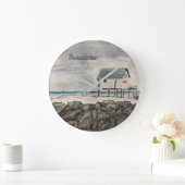 Zeeoord Morecambe Beach Hut Lancashire Grote Klok (Huis)