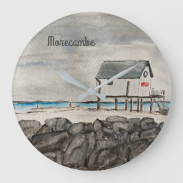 Zeeoord Morecambe Beach Hut Lancashire Grote Klok