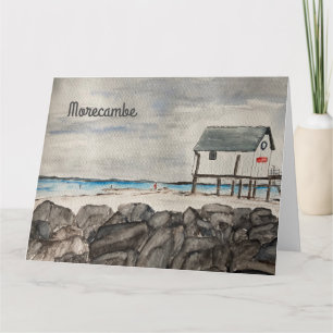 Zeeoord Morecambe Beach Hut Lancashire Kaart