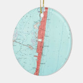  zeeoppervlak hoogte NJ-kaart (1953) Keramisch Ornament (Links)