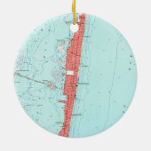  zeeoppervlak hoogte NJ-kaart (1953) Keramisch Ornament (Achterkant)