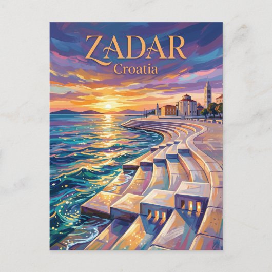Zeeorgel Kroatië Briefkaart (Voorkant)