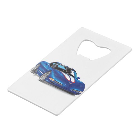 ZEEOSIX COLLECTIBLE AUTO ART CREDITKAART FLESSENOPENER (Achterkant Gekanteld)