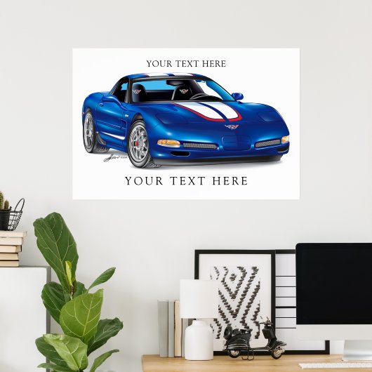 ZEEOSIX COLLECTIBLE AUTO ART POSTER (Thuiskantoor)