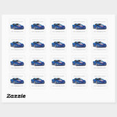 ZEEOSIX COLLECTIBLE AUTO ART VIERKANTE STICKER (Vel)