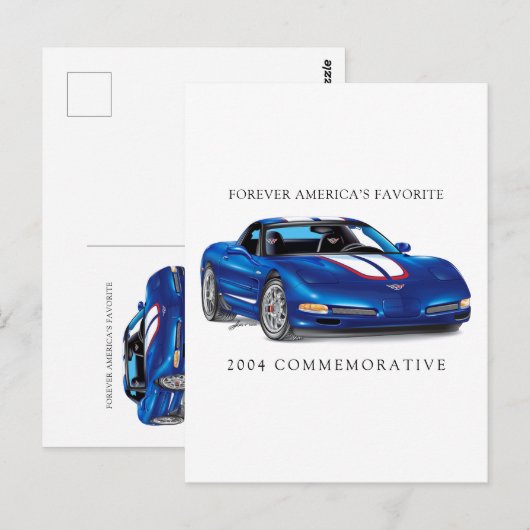 ZEEOSIX VERZAMELBARE AUTO KUNST BRIEFKAART (Voorkant / Achterkant)