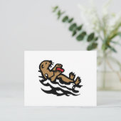 Zeeotter Briefkaart (Staand voorkant)