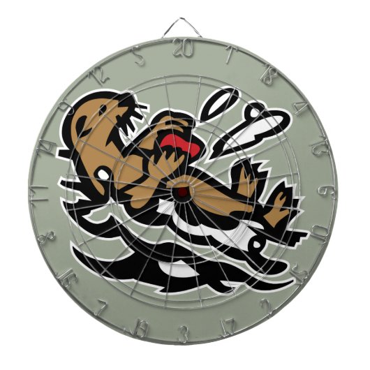 Zeeotter Dartbord (Voorkant)