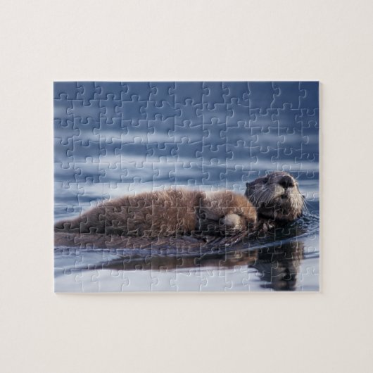 zeeotter, Enhydra lutris lutris Legpuzzel (Horizontaal)