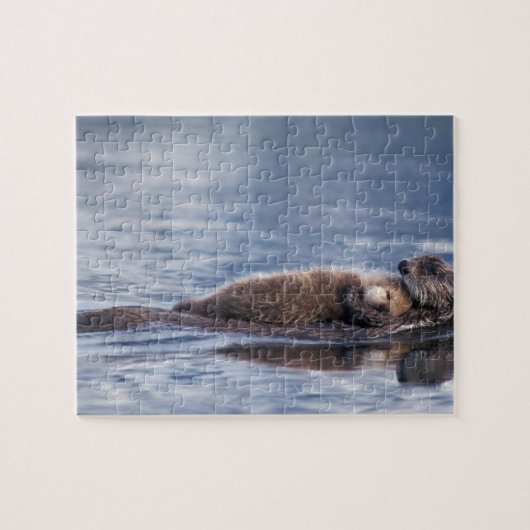 zeeotter, Enhydra lutris lutris Legpuzzel (Horizontaal)