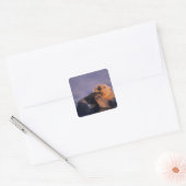 Zeeotter, Enhydra lutris Vierkante Sticker (Envelop)