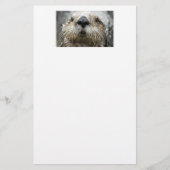 Zeeotter Gezicht Briefpapier (Voorkant)