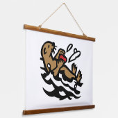 Zeeotter Hangend Wandkleed (Gebogen)