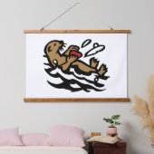 Zeeotter Hangend Wandkleed (Slaapkamer)