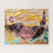 Zeeotter Legpuzzel (Horizontaal)
