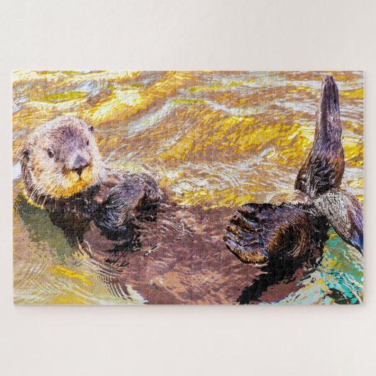 Zeeotter Legpuzzel (Horizontaal)