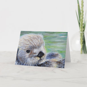 Zeeotter Schilderij Kaart