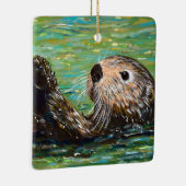 Zeeotter Schilderij Keramisch Ornament (Rechts)