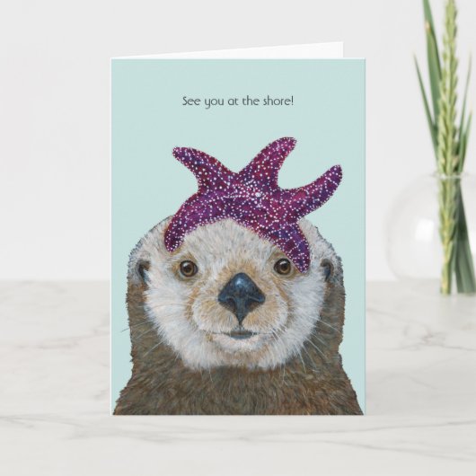 Zeeotter, tot ziens bij de kust kaart (Voorkant)