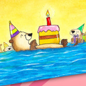 Zeeotter Verjaardag Briefkaart