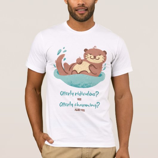 Zeeotterontwerp T-shirt (Voorkant)