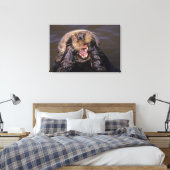 Zeeotters, Enhydra lutris 6 Canvas Afdruk (Insitu (Slaapkamer))