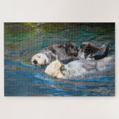 Zeeotters. Legpuzzel (Horizontaal)
