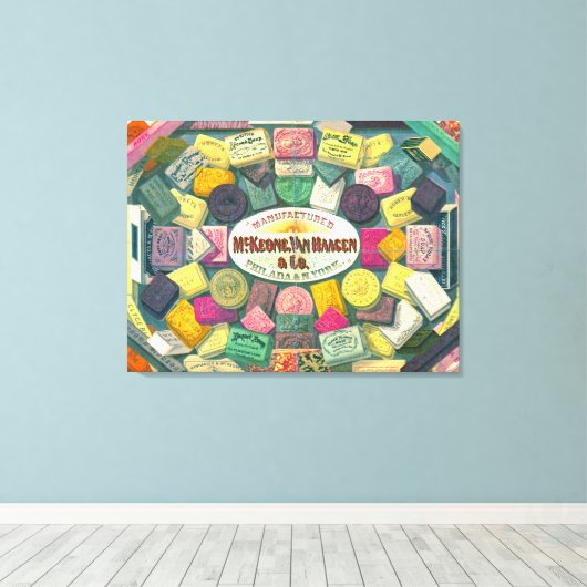  zeep AD 1865 Canvas Afdruk (Insitu (Houten vloer))