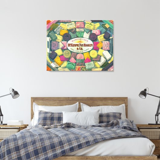  zeep AD 1865 Canvas Afdruk (Insitu (Slaapkamer))