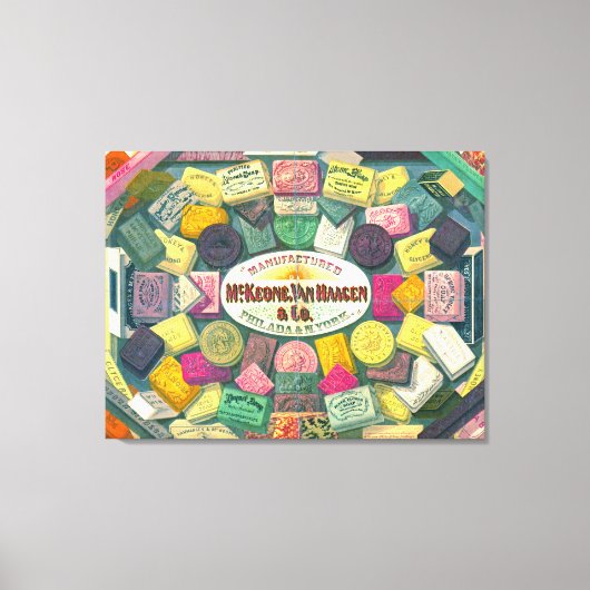 zeep AD 1865 Canvas Afdruk (Voorkant)