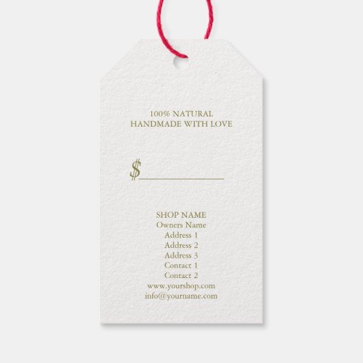 ZEEP & BATH ~ Cadeaubon/ PrijsLabel Cadeaulabel (Achterkant)