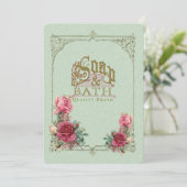 ZEEP & BATH ~ Kaart uitnodiging / gebeurtenis (Staand voorkant)