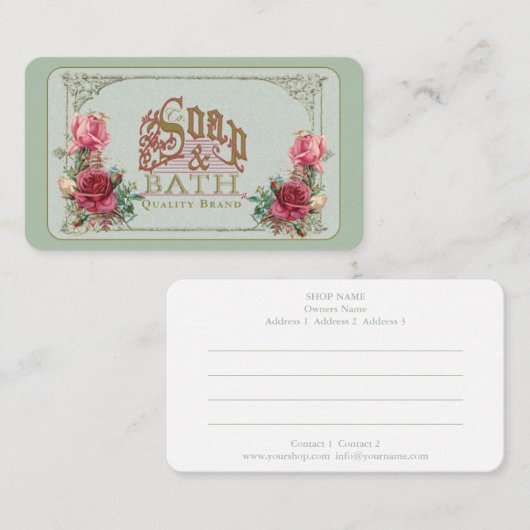 ZEEP & BATH ~ Visitekaartje (Voorkant / Achterkant)