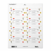 Zeep Bedrijf Wilde Bloemen Kunst Etiket (Full Sheet)