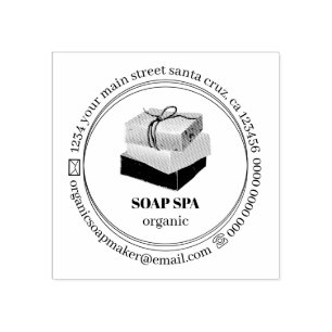 Zeep Biologische Spa Rubberstempel